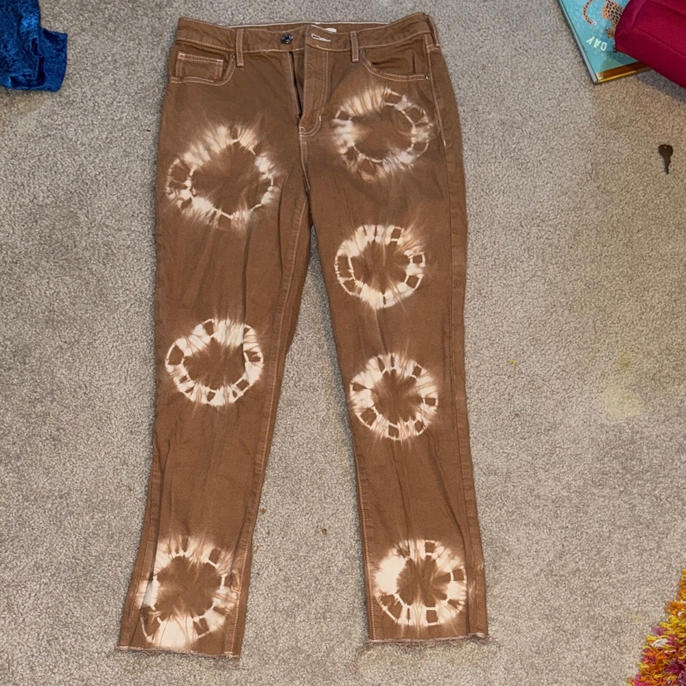 Pacsun Brown Tie-Dye Women Jeans